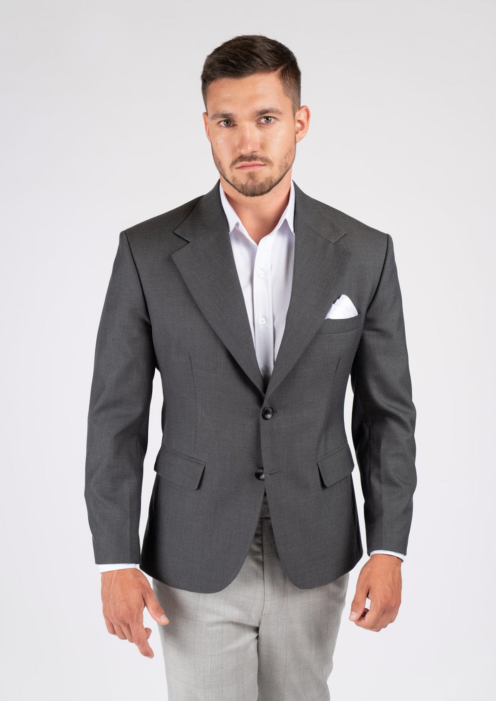 Ellis Charcoal Sharkskin Jacket504