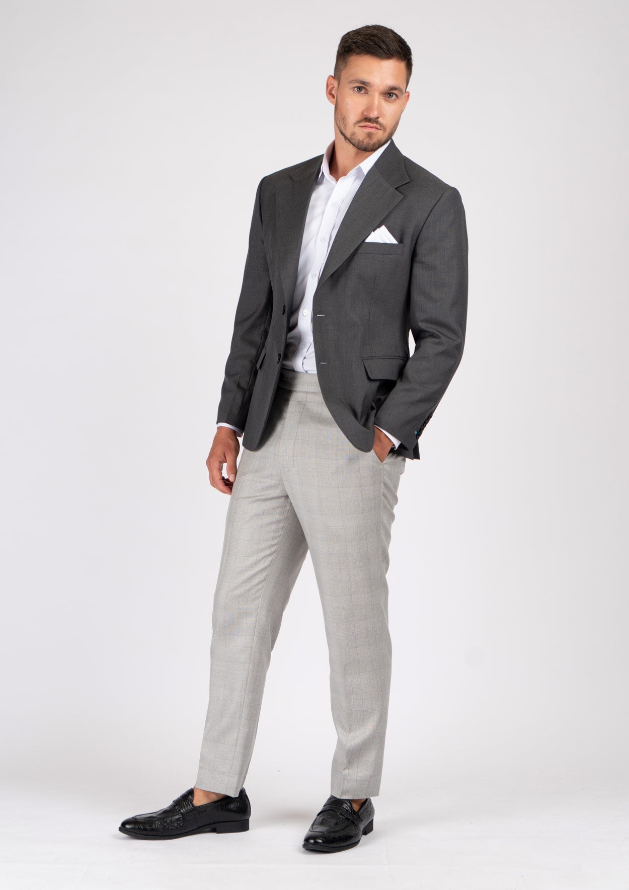 Ellis Charcoal Jacket - SARTORO