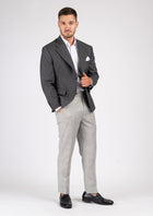 Ellis Charcoal Jacket - SARTORO418