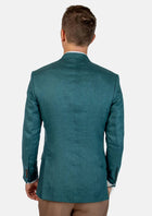Ellis Deep Teal Linen Jacket - SARTORO314
