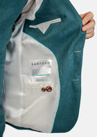 Ellis Deep Teal Linen Suit - SARTORO746