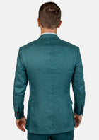 Ellis Deep Teal Linen Suit - SARTORO526