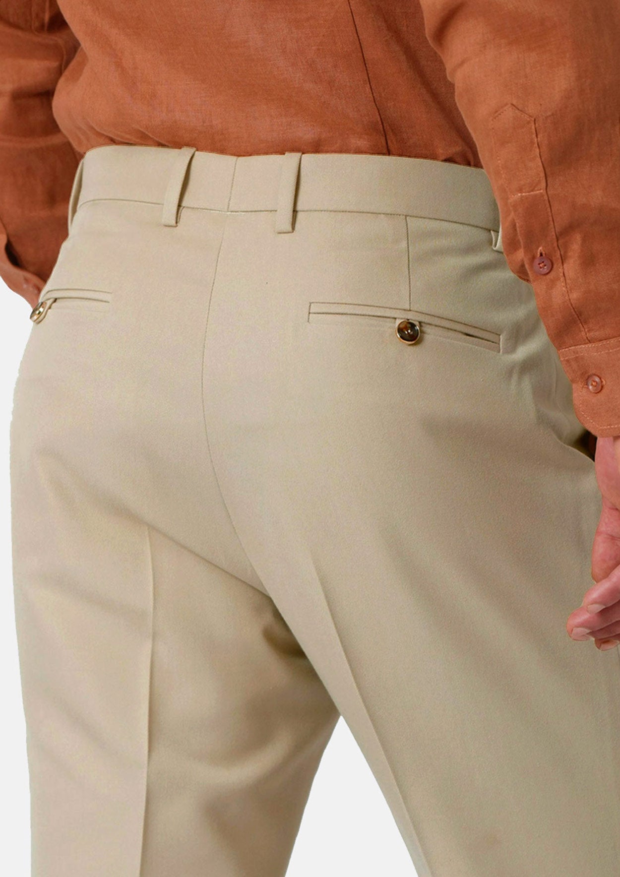 Ellis Dune Beige Cotton Suit - SARTORO