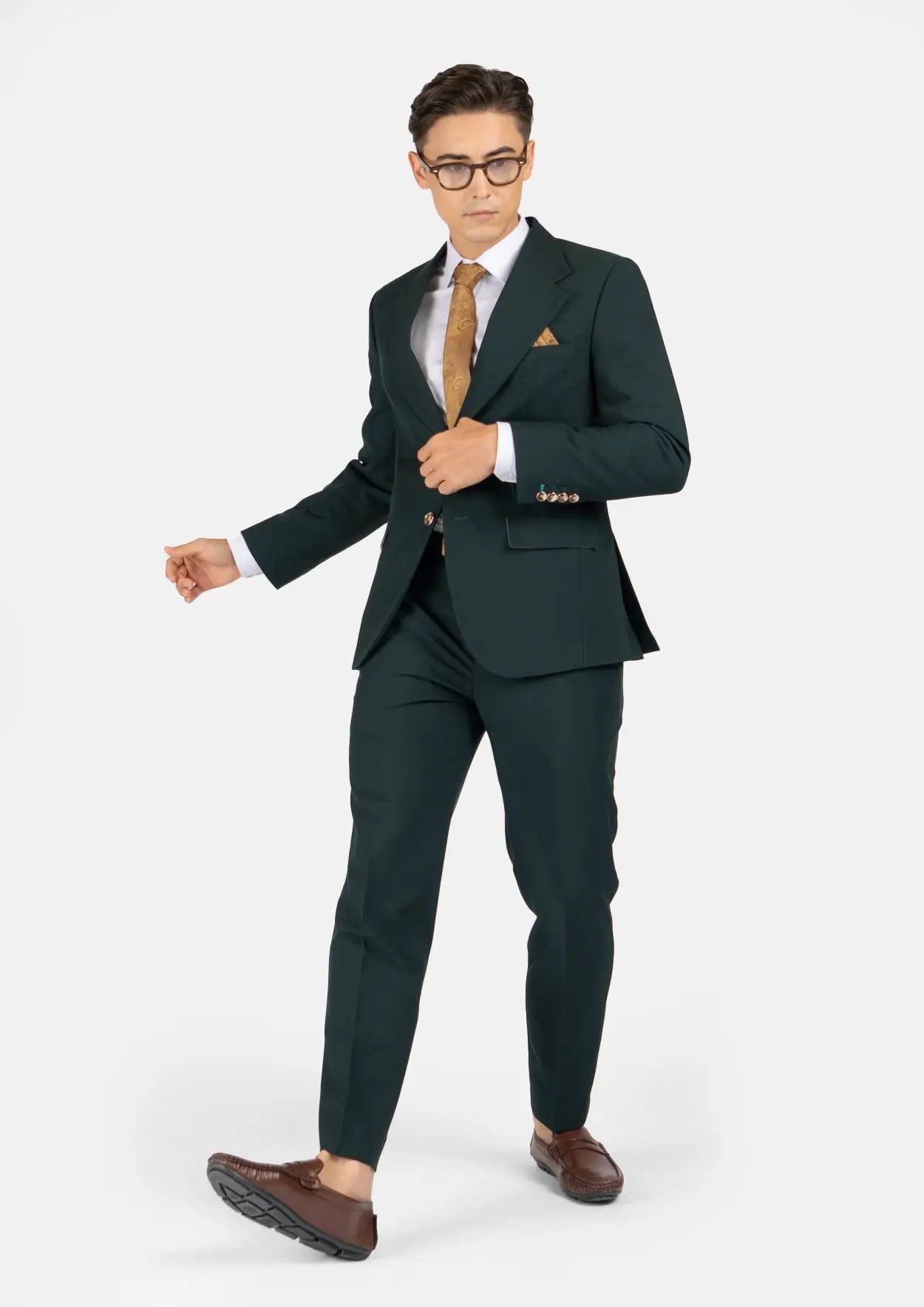 Men's Ellis Emerald Green Stretch Suit | SARTORO Men's Ellis Emerald Green Stretch Suit | SARTORO