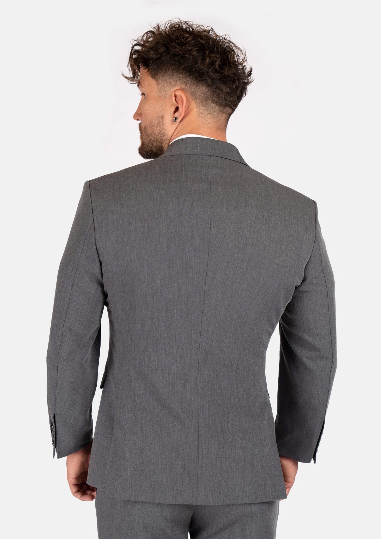 Ellis Light Grey Stretch Jacket - SARTORO