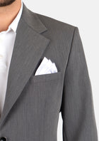 Ellis Light Grey Stretch Jacket - SARTORO479