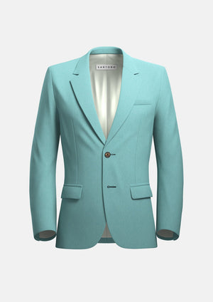 Ellis Light Teal Linen Jacket