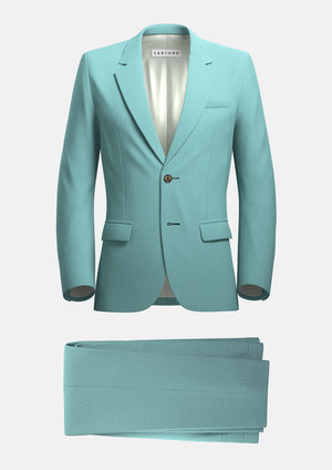 Ellis Light Teal Linen Suit