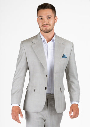 Ellis Off-White Prince Of Wales Suit