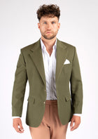 Ellis Olive Cotton Jacket - SARTORO655
