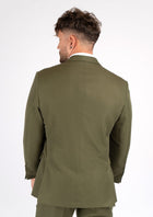 Ellis Olive Cotton Jacket - SARTORO934