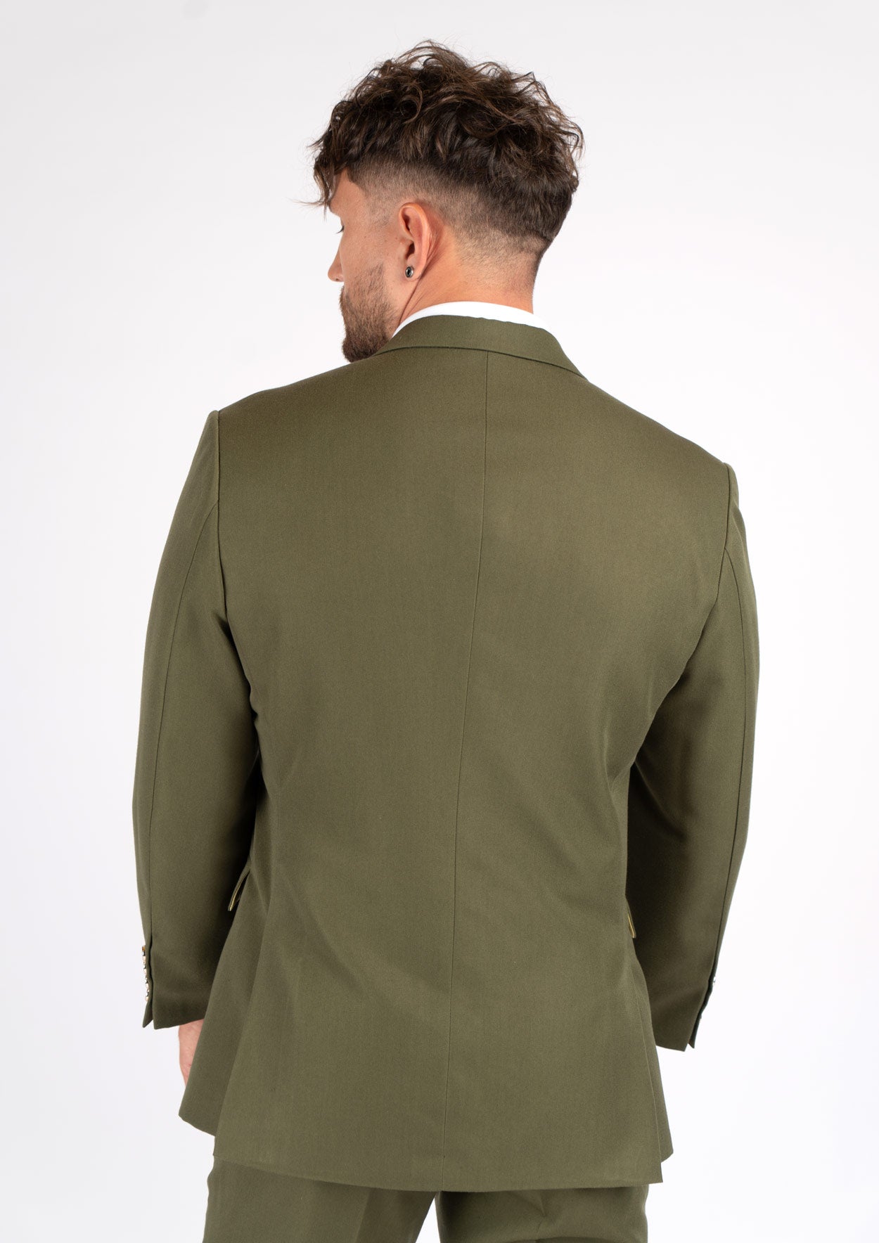 Ellis Olive Cotton Suit - SARTORO
