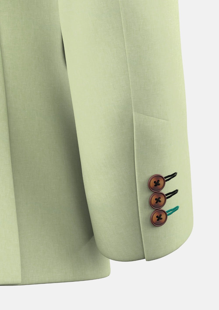 Ellis Olive Cream Linen Suit - SARTORO