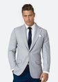 Ellis Powder Grey Twill Jacket - SARTORO