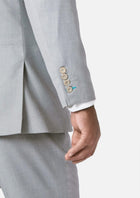 Ellis Powder Grey Twill Jacket - SARTORO477