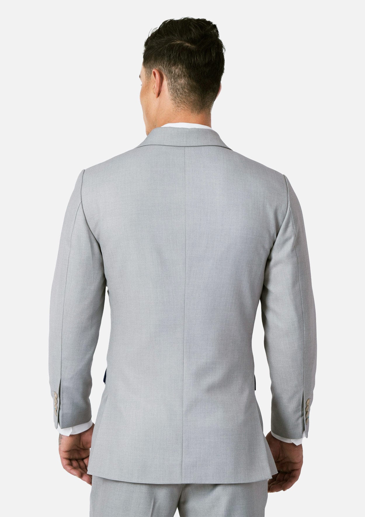Ellis Powder Grey Twill Jacket - SARTORO