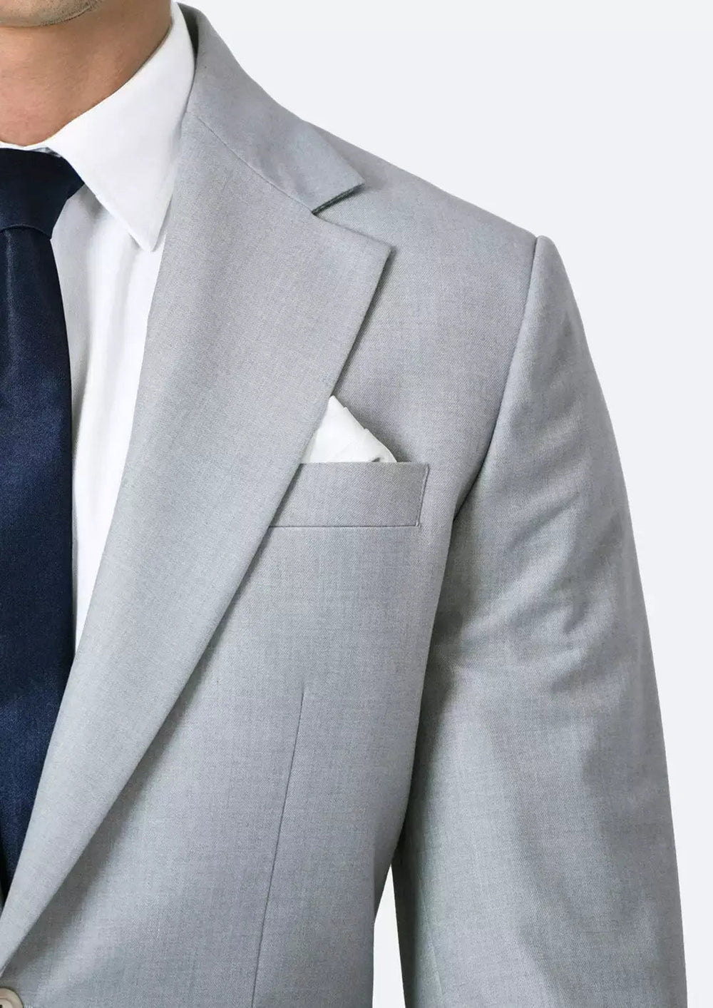 Ellis Powder Grey Twill Suit - SARTORO