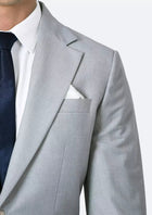 Ellis Powder Grey Twill Suit - SARTORO978