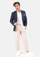 Ellis Regal Navy Windowpane Jacket - SARTORO52