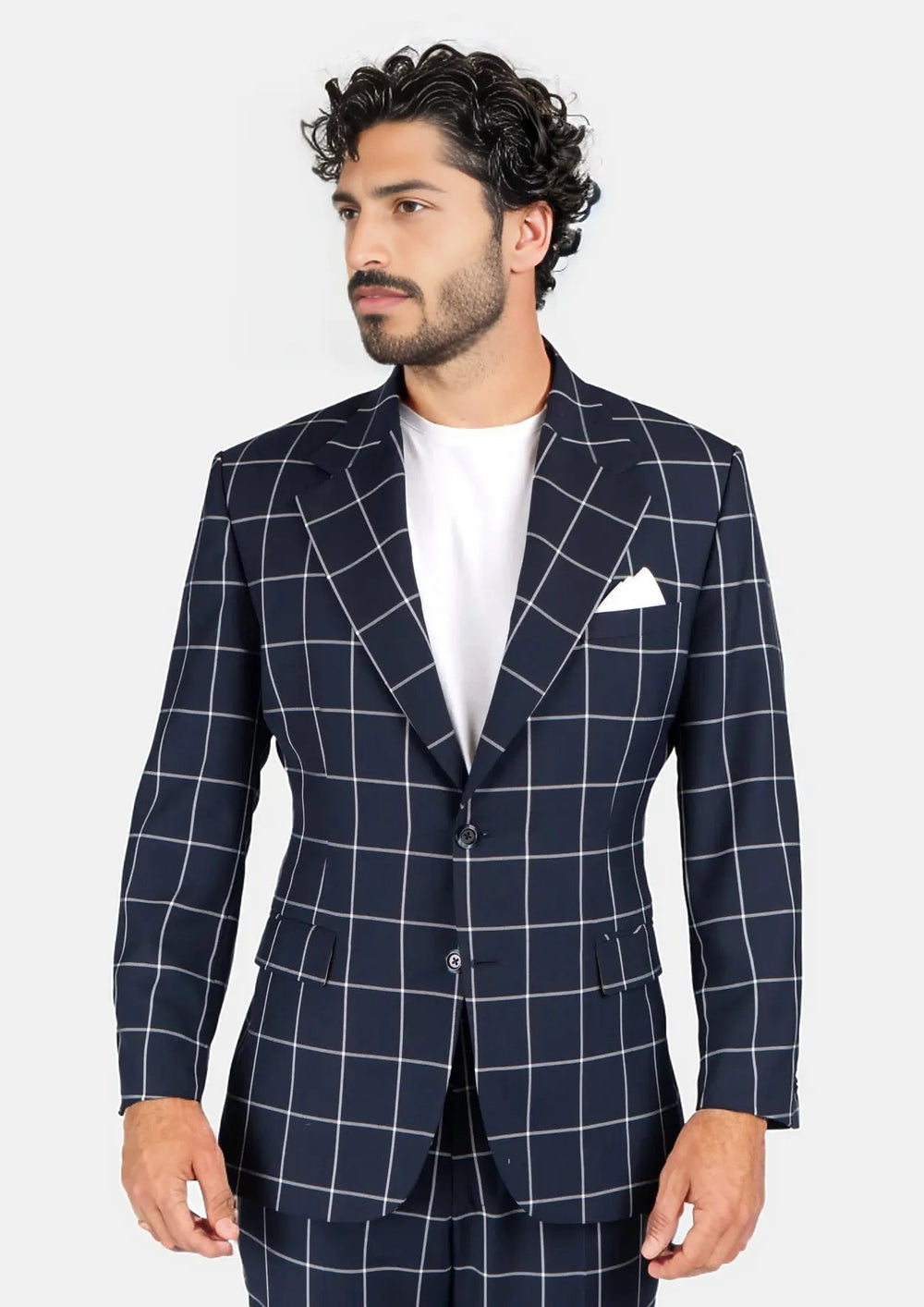 Regal Navy Windowpane Suit294