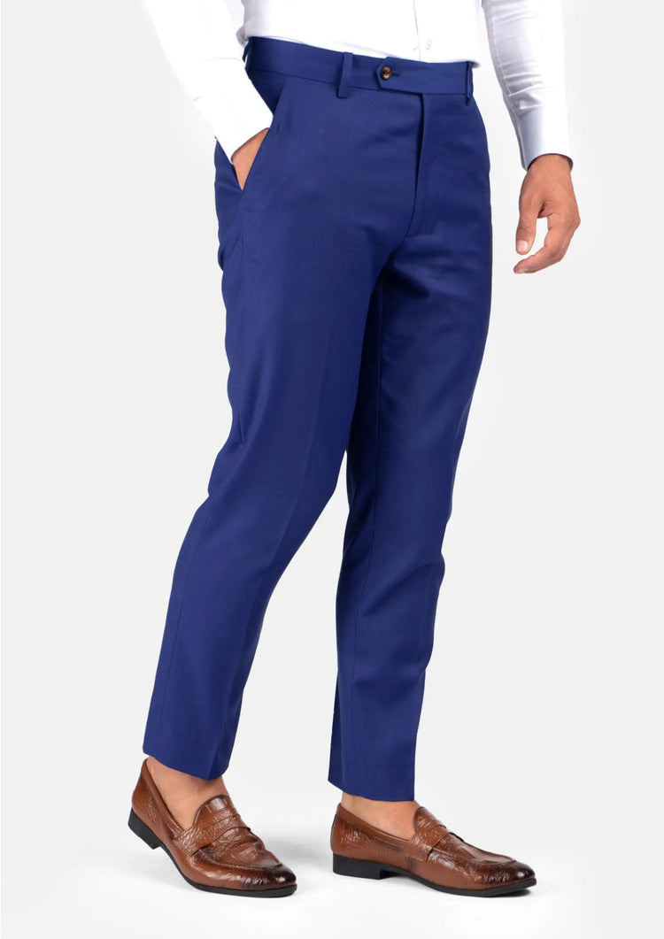 Ellis Royal Blue Twill Suit - SARTORO988