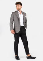 Ellis Spanish Grey Prince Of Wales Jacket - SARTORO424