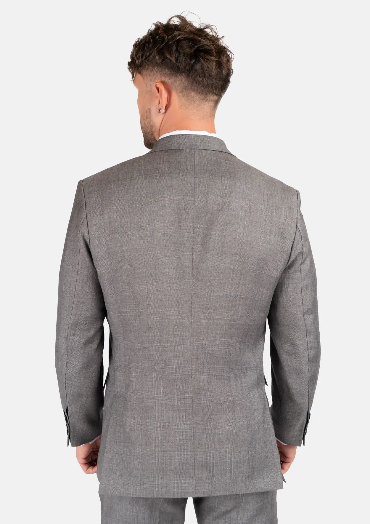 Ellis Spanish Grey Prince Of Wales Suit - SARTORO