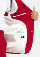 Ellis Spanish Red Stretch Jacket - SARTORO413