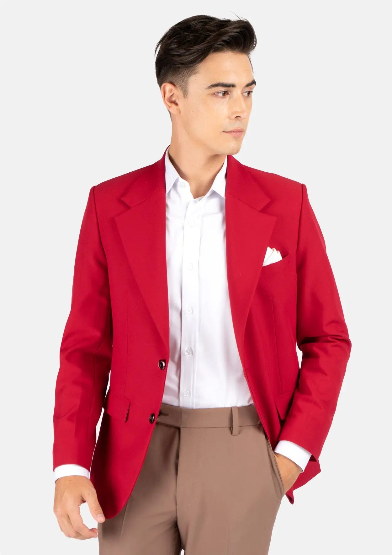 Ellis Spanish Red Stretch Jacket - SARTORO