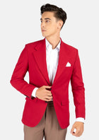 Ellis Spanish Red Stretch Jacket - SARTORO42