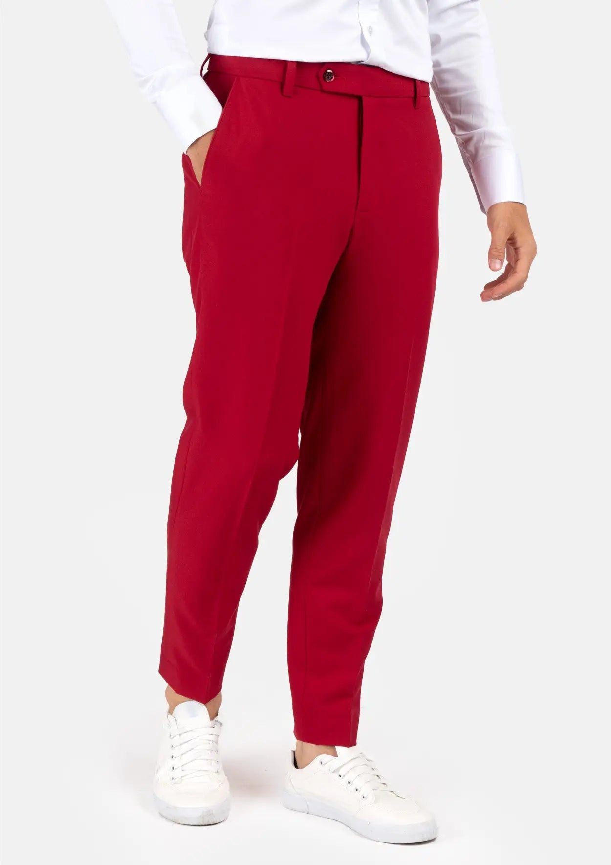Ellis Spanish Red Stretch Suit - SARTORO
