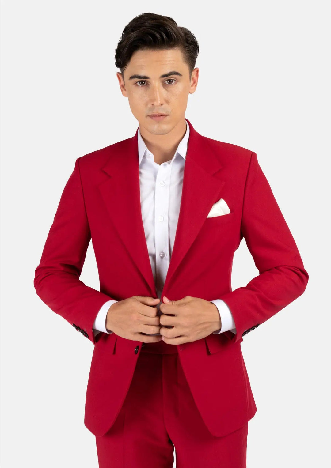 Ellis Spanish Red Stretch Suit - SARTORO