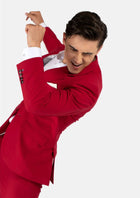 Ellis Spanish Red Stretch Suit - SARTORO506