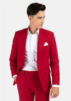Ellis Spanish Red Stretch Suit - SARTORO576