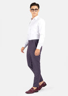 Eminence Purple Stretch Pants - SARTORO511