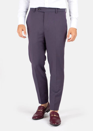 Eminence Purple Stretch Pants - SARTORO