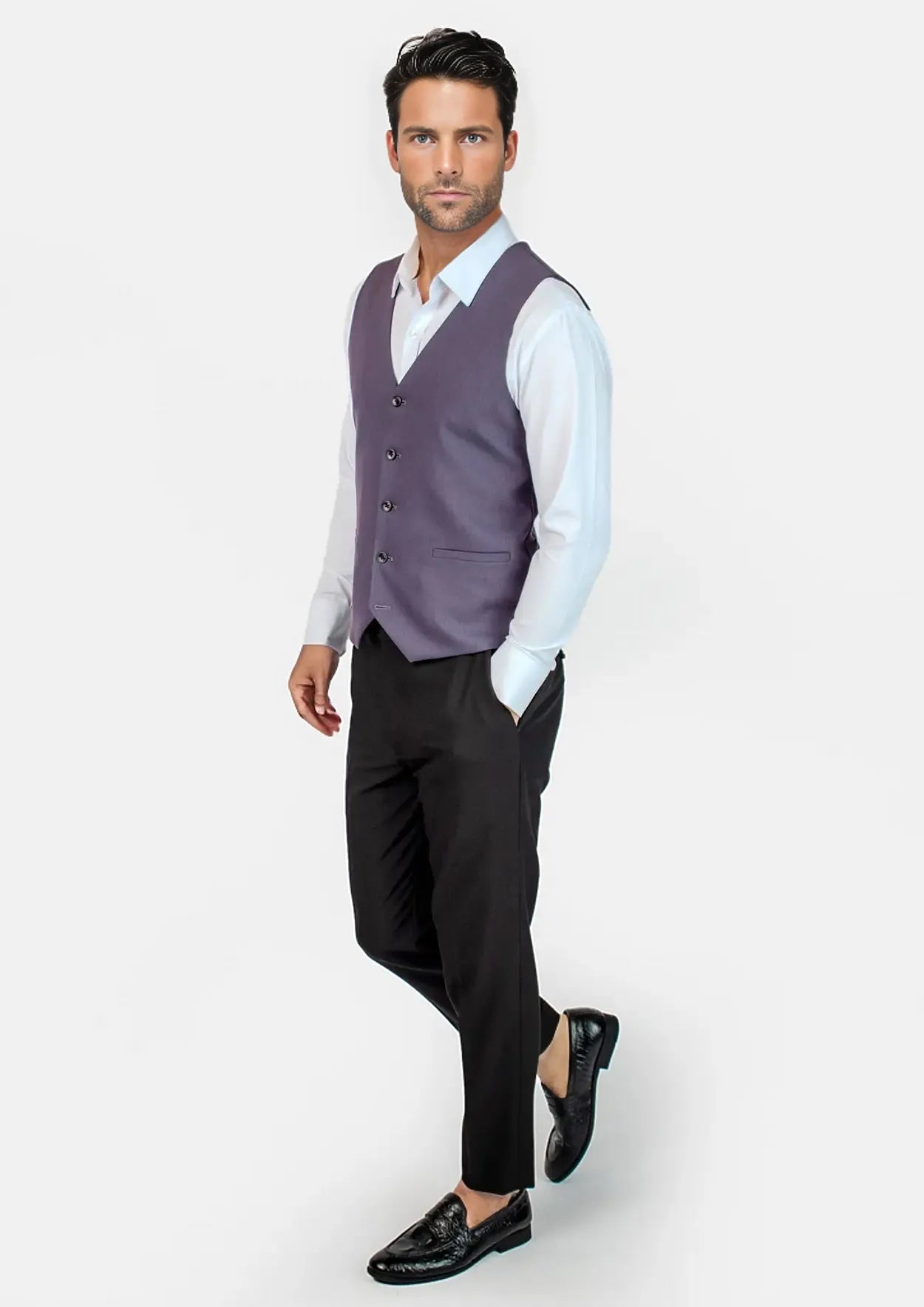 Eminence Purple Vest - SARTORO