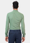 Forest Green Egyptian Cotton Broadcloth Shirt - SARTORO