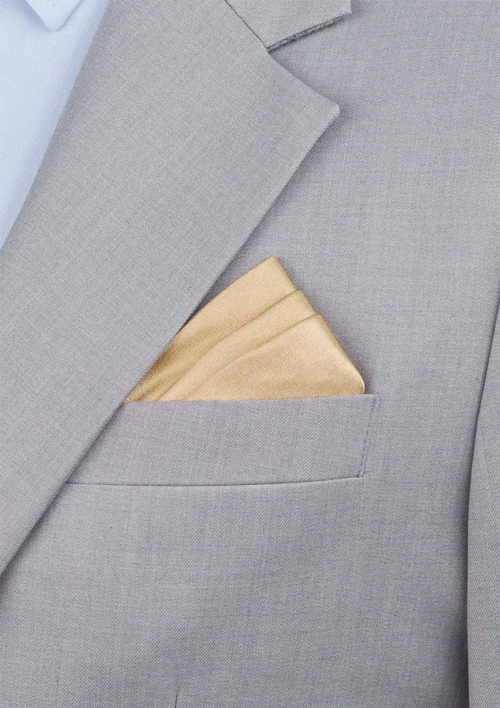 Gold Pearl Satin Pocket Square990