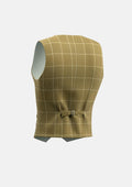 Gold Windowpane Vest - SARTORO