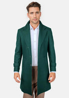 Green Classic Overcoat - SARTORO660