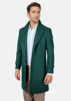 Green Classic Overcoat - SARTORO802