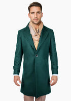 Green Classic Overcoat - SARTORO354