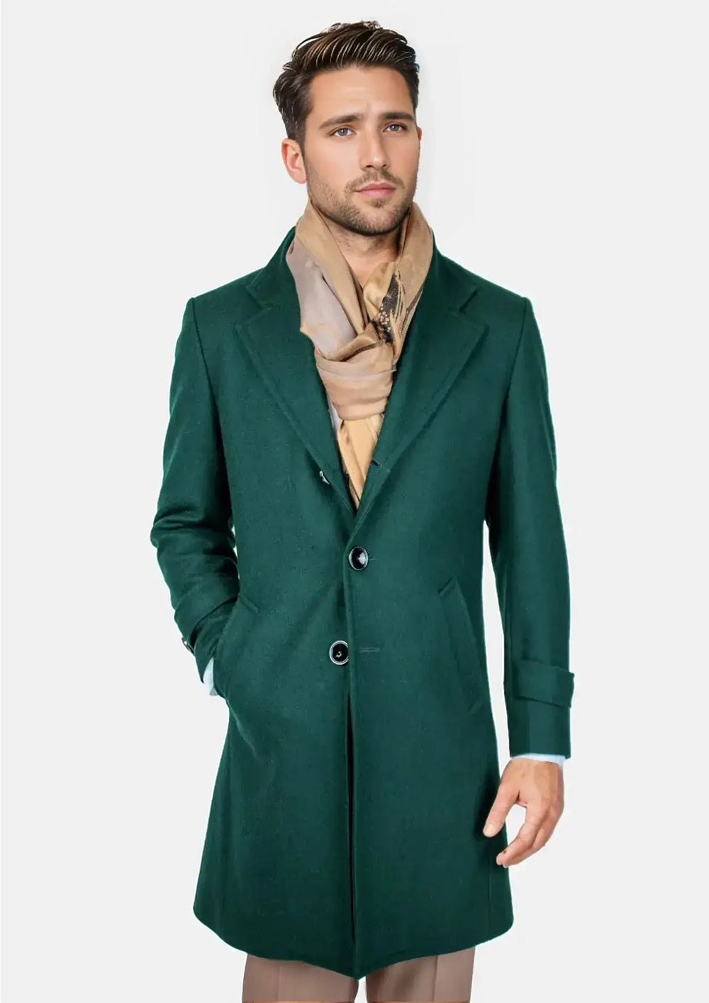 Green Classic Overcoat943
