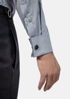 Grey Bamboo Tuxedo Shirt - SARTORO347