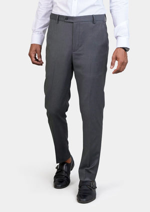 Grey Charcoal Crosshatch Pants