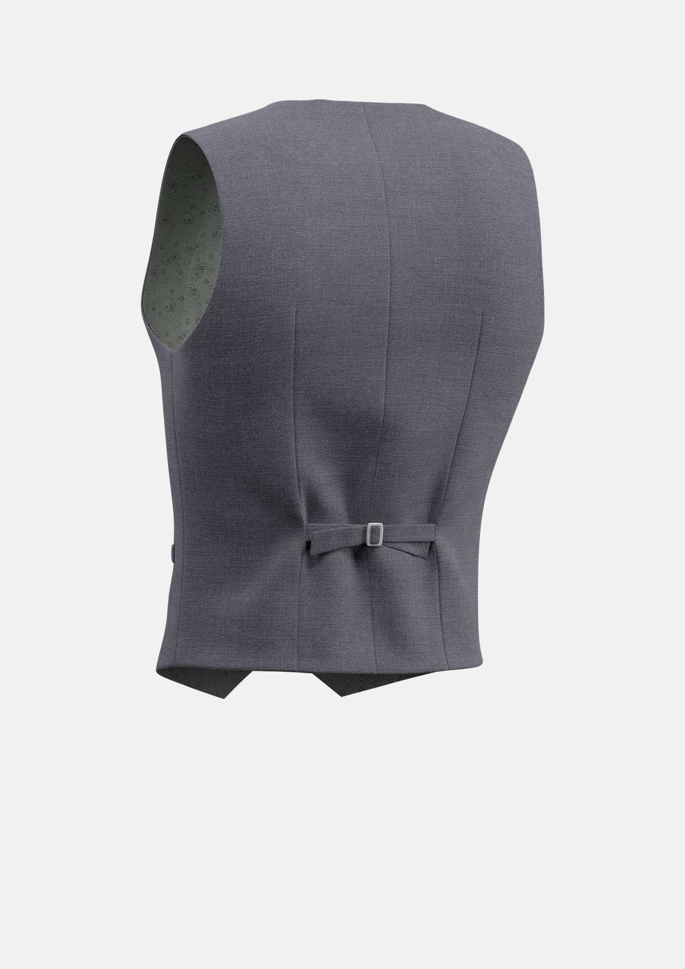 Grey Charcoal Crosshatch Vest - SARTORO