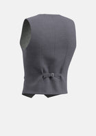 Grey Charcoal Crosshatch Vest - SARTORO142