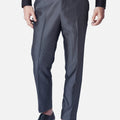 Grey Microcheck Pants - SARTORO