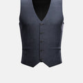 Grey Microcheck Vest - SARTORO